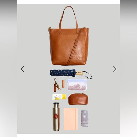 Madewell zip top medium transport tote - black and brown leather - Picture 13 of 13